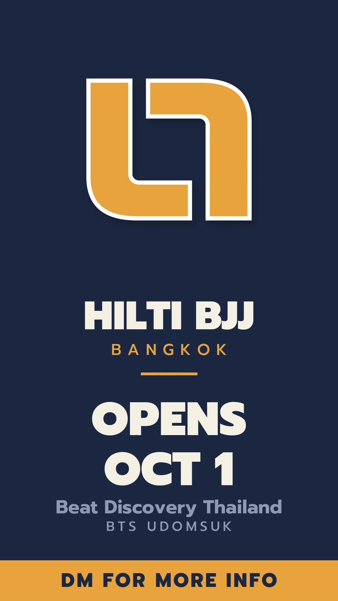 Hilti BJJ Bangkok — Opens Oct 1